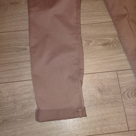 Caden cropped cotton blend twill slim legged pants - Picture 4 of 9